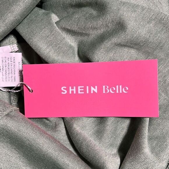 Women's Green Belle Knot Shoulder Backless Mermaid Hem Dress - Picture 8 of 10